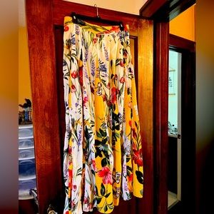 Anthropologie floral maxi skirt